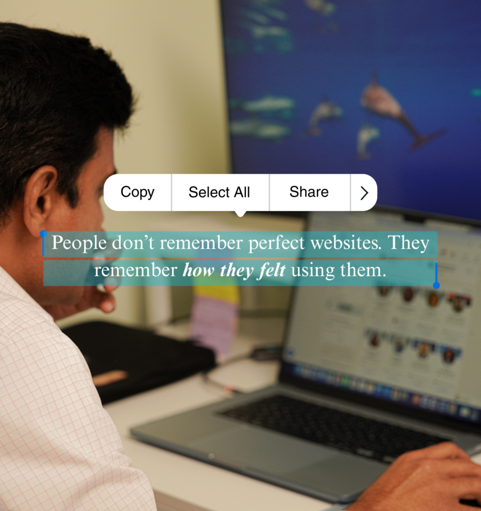 Emotional web design article discussing online trust and modern business website psychology
