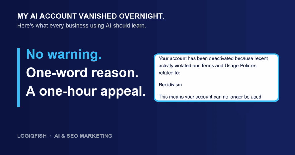 No warning, one-word reason, a one-hour appeal: OpenAI email saying my AI account was closed for "Recidivism"